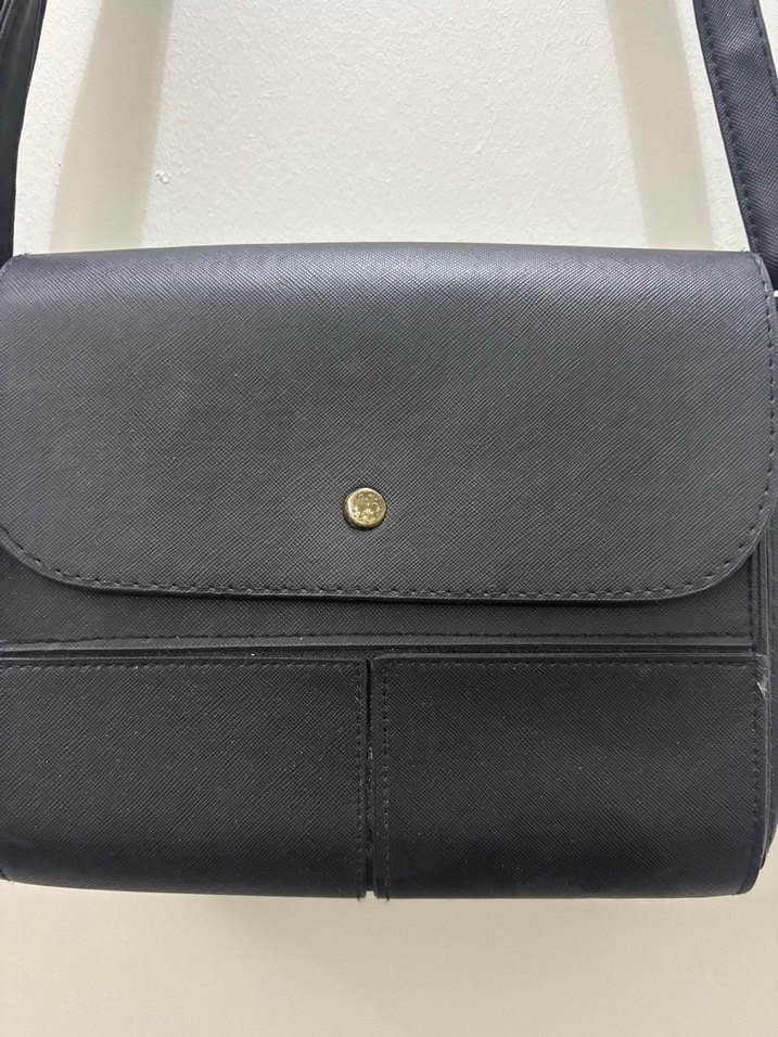 Siyah Deri Kadın Omuz Çantası - Görsel 3