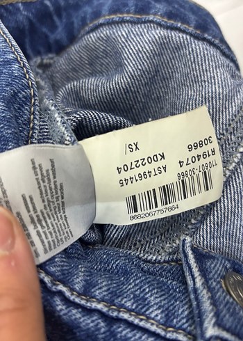 Kadın Mavi Düğmeli Kot Ceket - Görsel 5