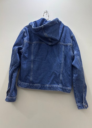 Kadın Mavi Düğmeli Kot Ceket - Görsel 3