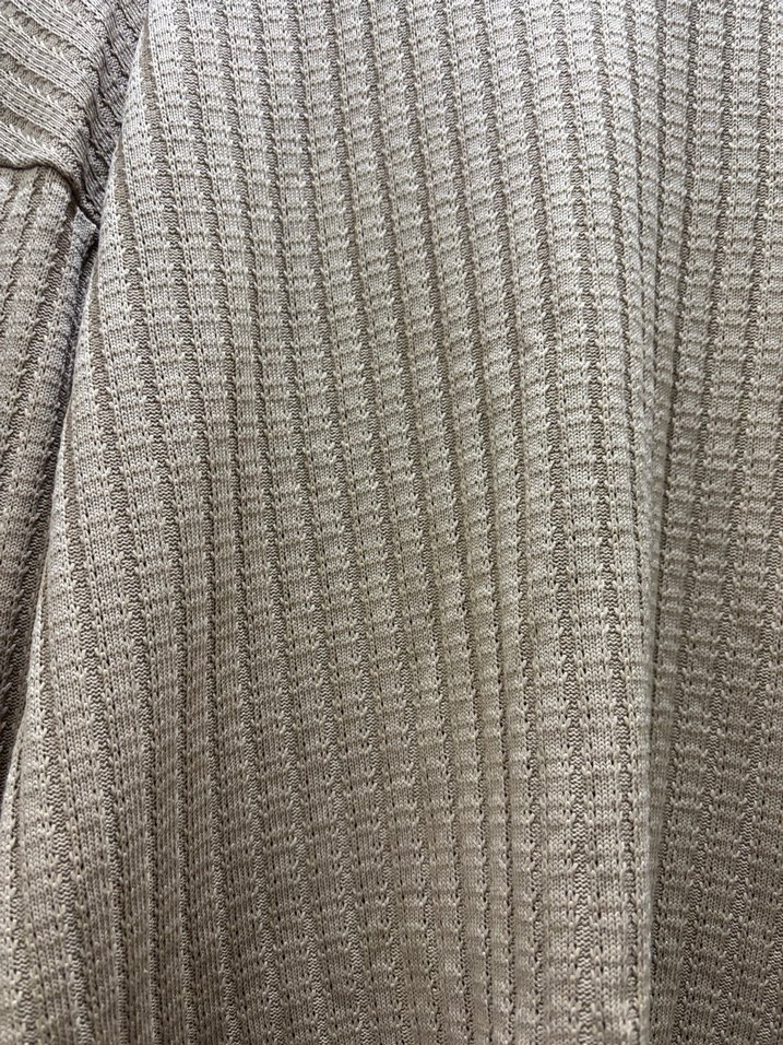 Bej Yüksek Yakalı Kadın Triko Kazak - Görsel 3