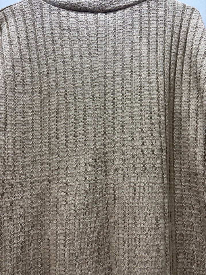 Bej Yüksek Yakalı Kadın Triko Kazak - Görsel 4