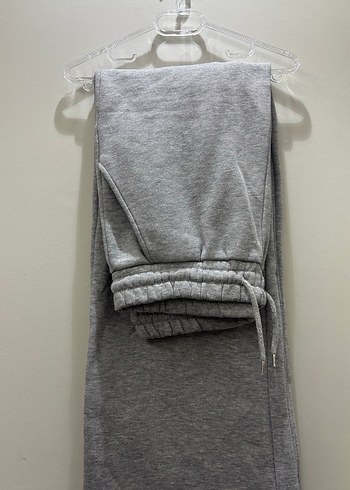 Gri Rahat Kesim Kadın Eşofman Altı - Görsel 3