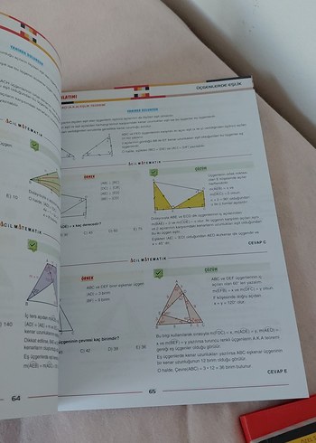 Beden Renk Acil Matematik Üçgenler Soru Fasikülü