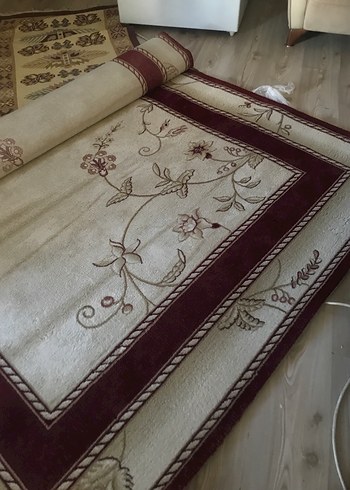 Bordo krem Halı - Görsel 3