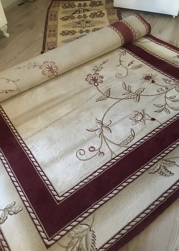 Bordo krem Halı - Görsel 2