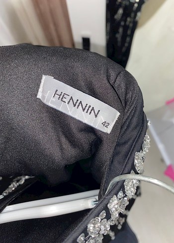 Uzun Siyah Payetli Kadın Abiye Elbise - Görsel 5