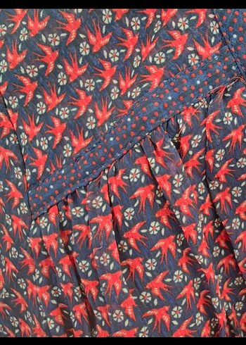 Bordo Uzun Kollu V Yaka Bağlamalı Bluz - Görsel 3