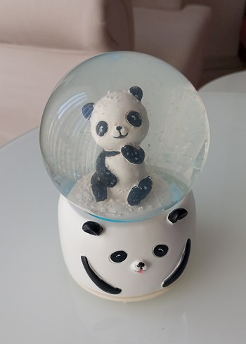 Diğer Müzikli Beyaz Panda Kar Küresi