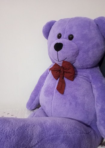 Mor Peluş Oyuncak Ayı