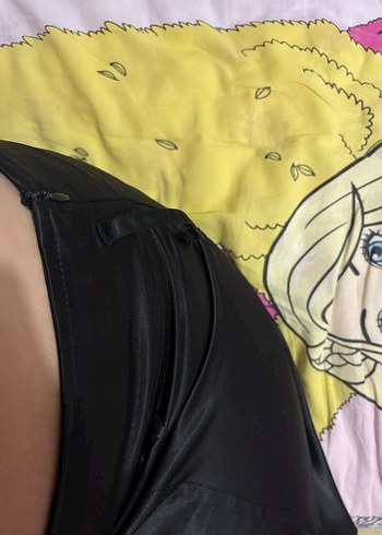 Koyu Siyah Midi Hamile Etek - Görsel 3