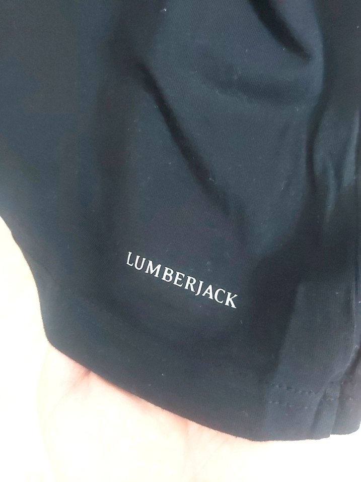 ERKEK SIYAH LUMBERJACK TISORT - Görsel 5