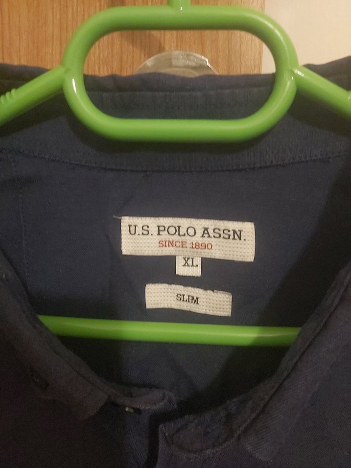 U.S. Polo Erkek Lacivert Polo Yaka Uzun Kollu Gömlek - Görsel 4