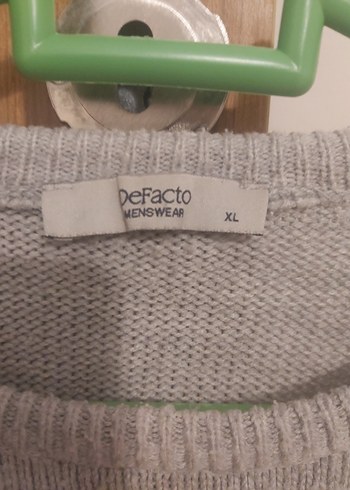 Gri Renk Bloklu Erkek Triko Kazak - Görsel 2