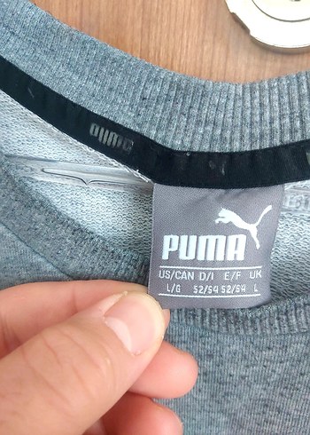 Gri Puma Erkek Sweatshirt - Görsel 6