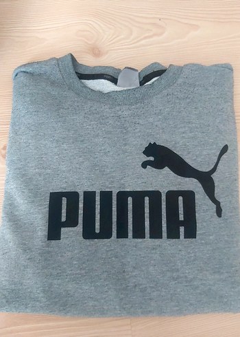 Gri Puma Erkek Sweatshirt - Görsel 3