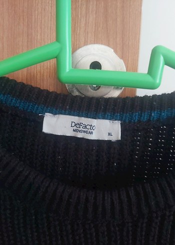 Gri Beyaz Erkek Örgü Triko Kazak - Görsel 3