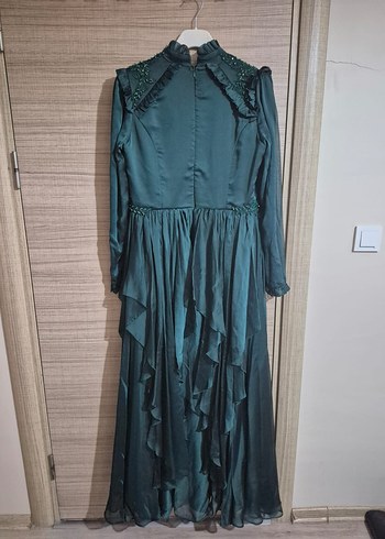 Zümrüt yeşili Vintage Elbise