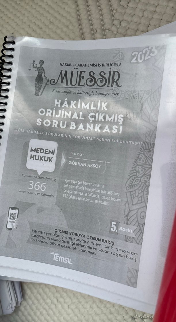 Müessir Hâkimlik Soru Bankası - Görsel 2
