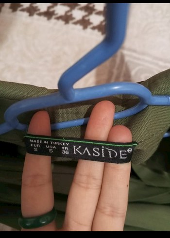 s Beden Uzun Kollu Khaki Kadın Gömlek