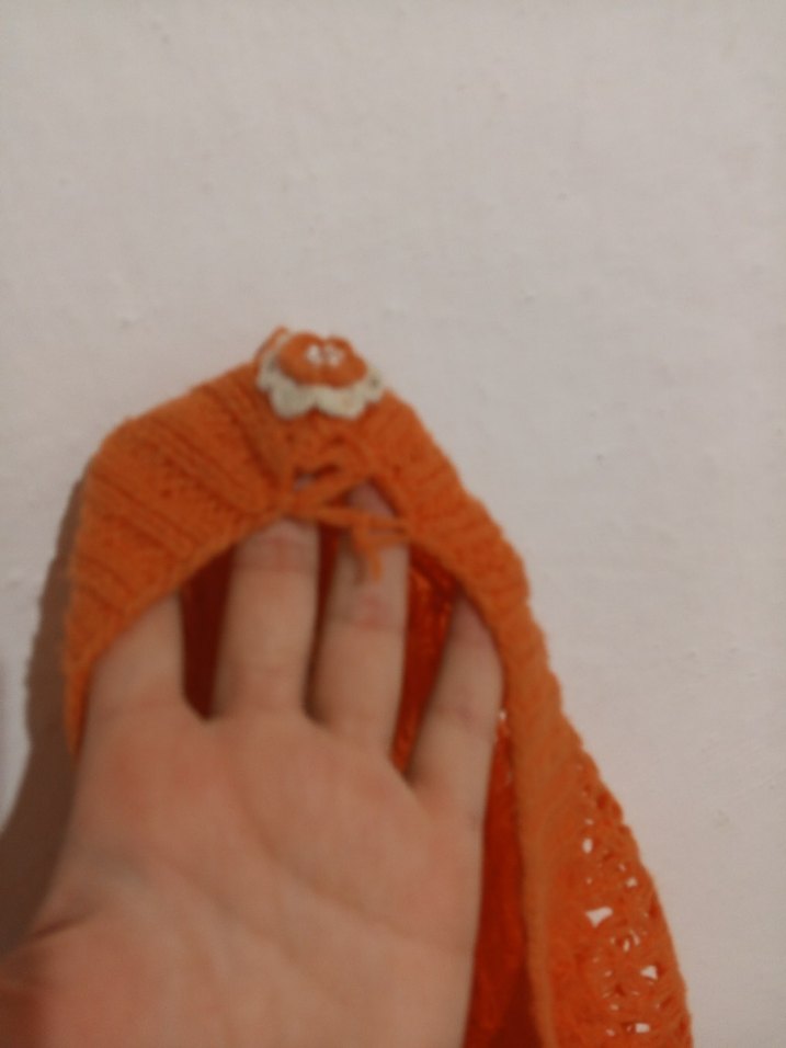 Turuncu Nakışlı Bohem Kız Panço - Görsel 4