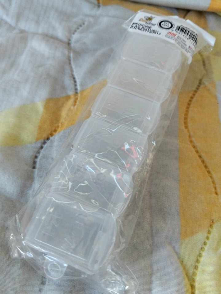 BPA İçermez İlaç Kutusu - Şeffaf Bej - Görsel 3