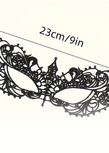 Siyah Dantel 3'lü Maske Seti - Görsel 4