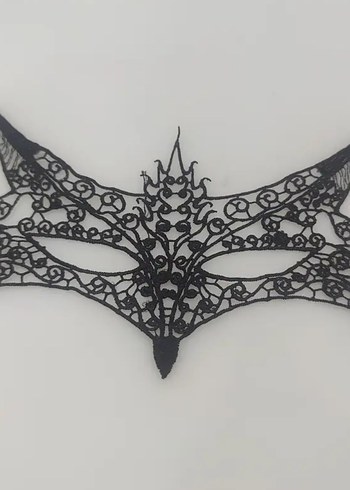 Siyah Dantel 3'lü Maske Seti - Görsel 2