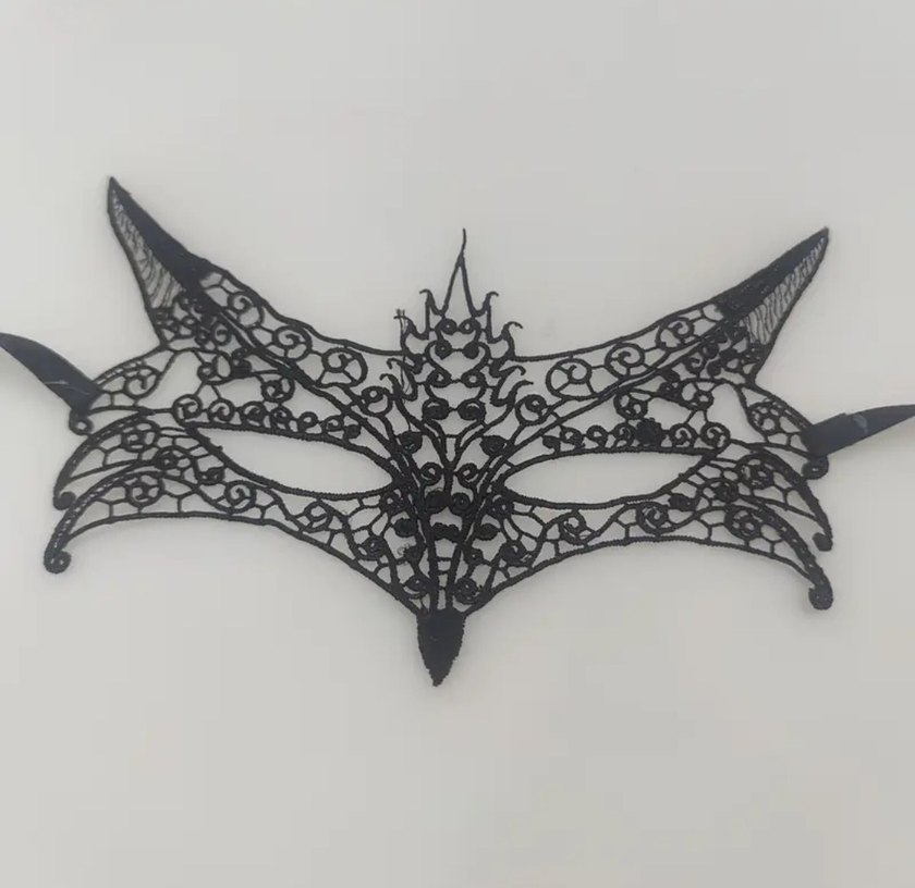 Siyah Dantel 3'lü Maske Seti - Görsel 2
