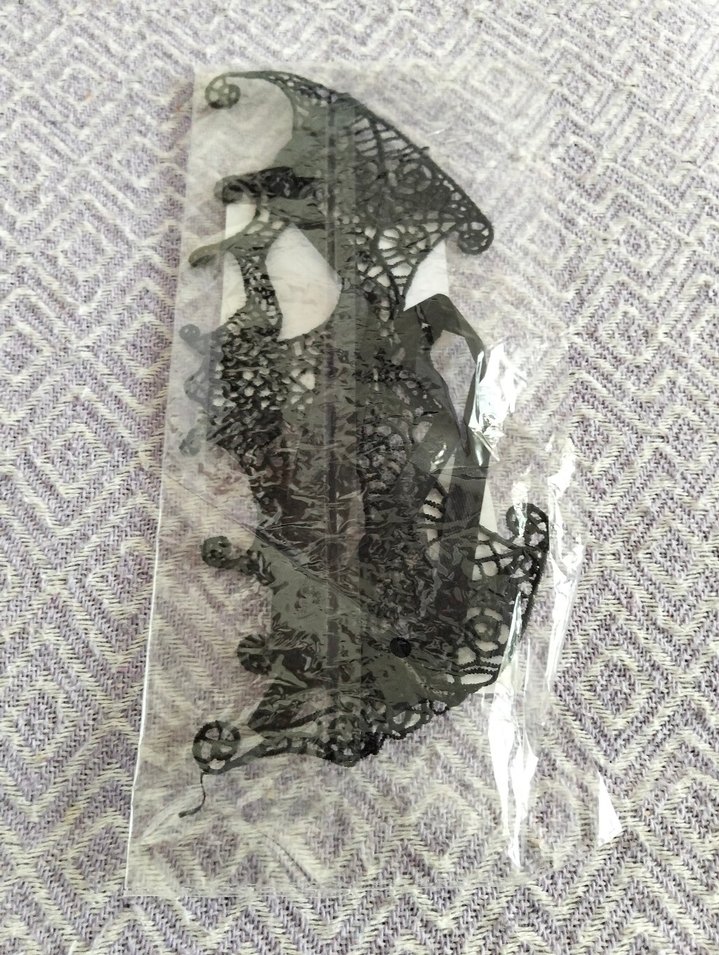 Siyah Maskeli Balo Dantel Göz Maskesi - Görsel 5