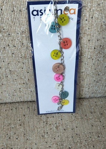 Renkli Düğmeli Kadın El Zinciri - Görsel 3