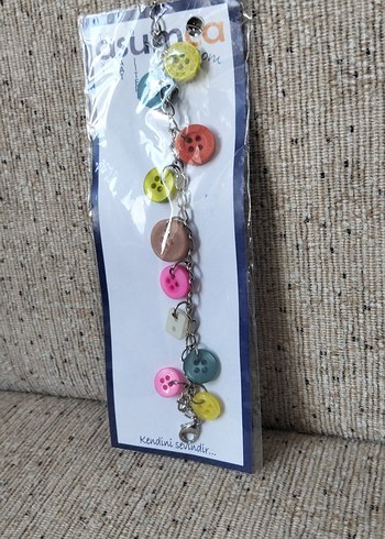 Renkli Düğmeli Kadın El Zinciri - Görsel 2