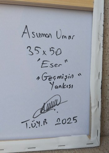 Beden mavi Renk Geçmişin Gölgesi isimli Kadın Portresi Yağlıboya