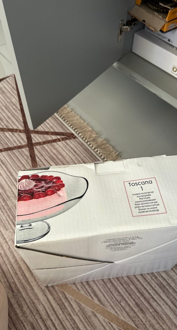 Şeffaf Cam Dekoratif Tabak - Görsel 4