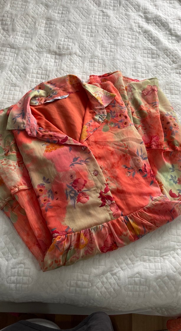 Bohem Renkli Kız Elbisesi, Fırfırlı, Salaş - Görsel 4