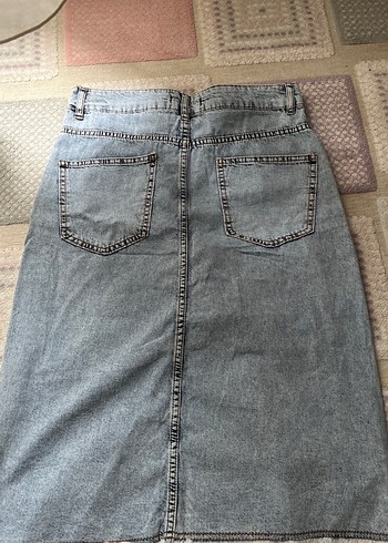 Gri Dantel Detaylı Bohem Rahat Kot Pantolon - Görsel 3