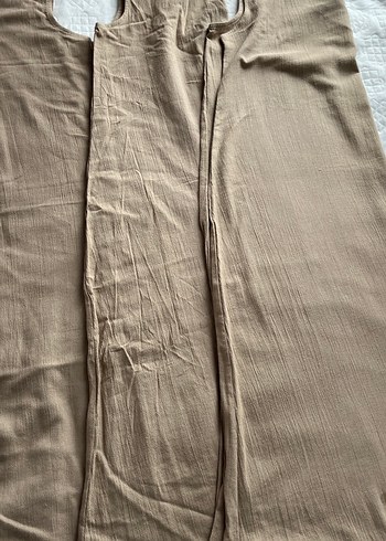 Bej Uzun Hamile Elbise - Görsel 3