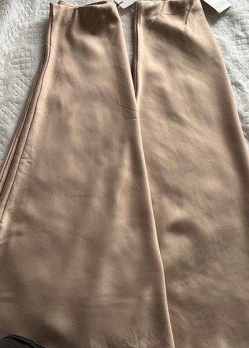 Bej Uzun Saten Etek - Görsel 4