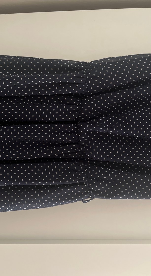 Siyah Puantiyeli Mini Elbise - Görsel 2