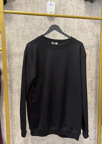 Siyah Oversize Uzun Kollu Sweatshirt