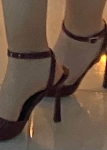 38 Beden bordo Renk Bordo Deri Tokalı Stiletto Kadın Ayakkabı