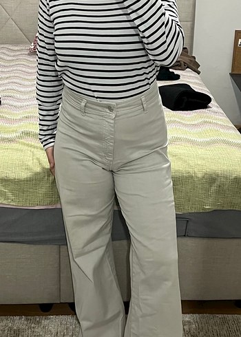 LTB Bej Midi Kadın Kot Pantolon
