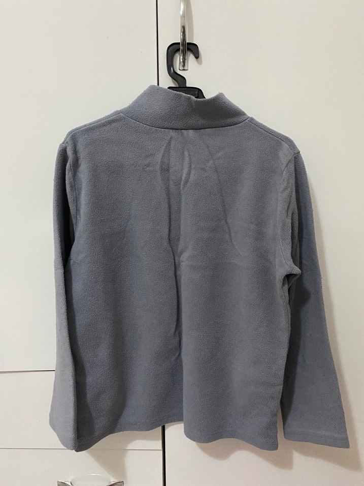 Gri Yarım Fermuarlı Erkek Polar - Görsel 2