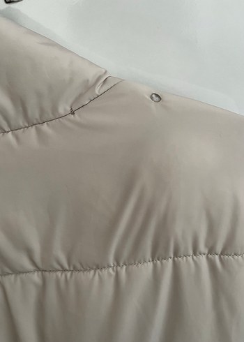 Bej Kısa Kadın Kışlık Mont - Görsel 4