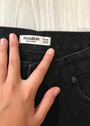 36 Beden siyah Renk Siyah Regular Fit Midi Kadın Kot Pantolon