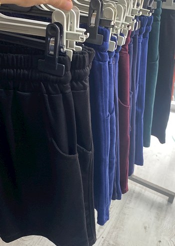s Beden Kadın Çok Renkli Mini Rahat Eşofman Altı