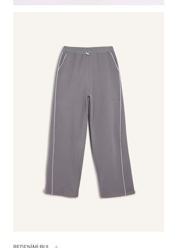 Gri Rahat Kesim Kadın Eşofman Altı - Görsel 4