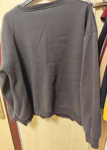Gri Kadın Fermuarlı Sweatshirt - Görsel 3