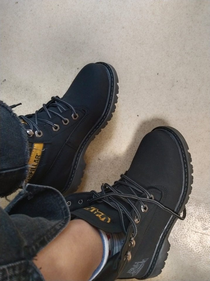 Cat marka siyah bağcıklı kadın bot - Görsel 2