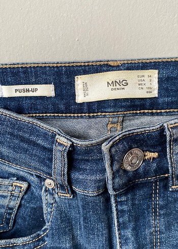 MNG Kadın Mavi Dar Kesim Kot Pantolon - Görsel 2