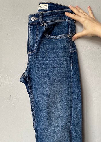 MNG Kadın Mavi Dar Kesim Kot Pantolon - Görsel 3